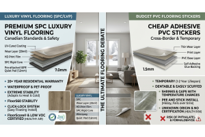 Luxury Vinyl flooring vs. PVC Flooring Stickers