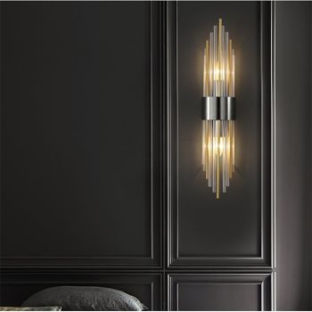 58cm Indoor Wall Light LED Light Luxury Crystal Design Postmodern Nordic Style  Wall Lights Living Room Shops / Cafes Crystal Wall Light 220-240V
