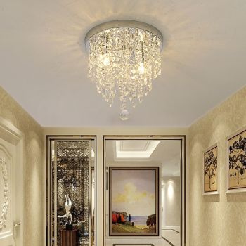 30 cm Ceiling Light LED Crystal Chandelier Hallway Light Entrance Hallway Light Electroplated Modern 220-240V