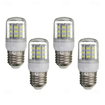 4pcs E14 E27 LED Corn Light Bulbs 3W 12V 5730 SMD 24 LEDs Bulb Lamps White Warm White for Home Office Bar Ceiling Light Wall Lamp
