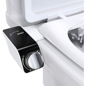 Bidet Attachment for Toilet - Self Cleaning Dual Nozzle, Non-Electric Bidet, Warm Fresh Water Bidet Sprayer With Pressure Controls Hygienic Wash