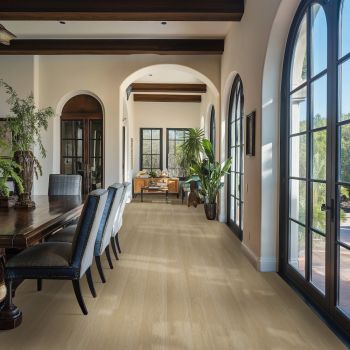 Fillzer Stone ULC Golden Hush 8.98-in x 48.03-in Noise Reduction Click Lock Wood Look Vinyl Plank Flooring (20.95 sq. ft./case)