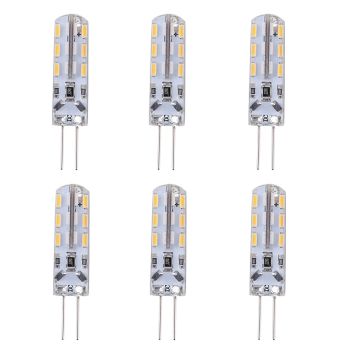 1W G4 Bi-pin LED Bulb Light 24 SMD 3014 Red Blue Green Decorative Atmosphere Lighting DC 12V (6 Pcs)