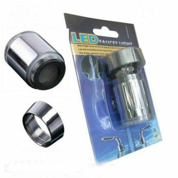 LED Faucet Light 1 Piece Faucet accessories,Three colour Change Temperature Senor Bathroom Accessories