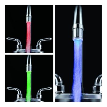 Seven Color Temperature Control Sensor LED Faucet Lamp Bathroom Accessories