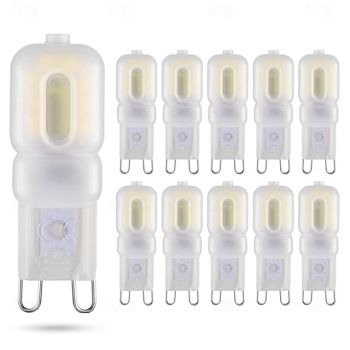 G9 LED Light Bulbs 3W 5W Equivalent to 30W 50W Halogen lamp 220V Dimmable Bulb for Indoor Chandeliers Ceiling Lights 10pcs