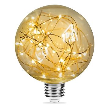 1pc 3 W LED Filament Bulbs 200 lm E26 / E27 G95 33 LED Beads SMD Decorative Starry Christmas Wedding Decoration Warm White 85-265 V / RoHS / CE Certified