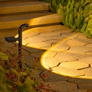 Solar Outdoor Spot Lights Waterproof Lawn Lamp Christmas Halloween Courtyard Yard Walkway Festival Projection Light Holiday Landscape Decor Lighting Solar Pathway Light