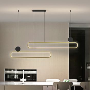 LED Pendant Light 80 100 120 cm Cluster Design Geometric Shapes Pendant Light Metal Painted Finishes LED Nordic Style 220-240V