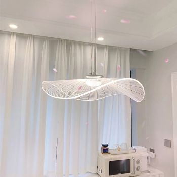 LED Pendant Light Lotus Leaf Hat3000-6000K Adjustable Modren Suspension Classic Chandeliers Restaurant Bedroom Fashion Pendant Light For Living Room 110-240V Bulb Included