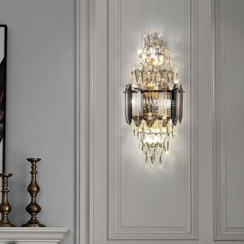 Wall Sconce, Wall Light Modern Black Wall Sconce LED Wall Mount Light Indoor Wall Lamp, 20W Wall Wash Lights Home Decor Lighting Fixture, Living Room Bedroom Bedside Hallway