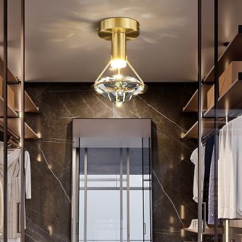 10cm Ceiling Light Unique Design Ceiling Lights Copper Brass Modern 220-240V