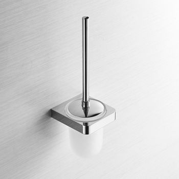 Toilet Brush Set Include Toilet Brush and Toilet Brush Holder New Design Brass for Bathroom Decoration Wall Mounted Chrome 1pc