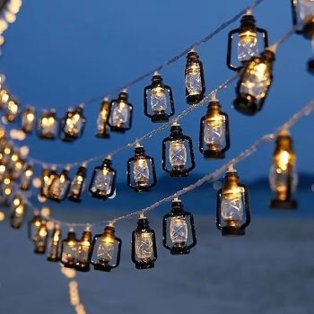 Retro Led Kerosene String Lights 3M 20Leds AA Battery Powered Lamp String LightsFor Garland Camping Party Yard Home Holiday Xmas Decoration Lighting