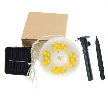 10m 100 LEDs Casing Waterproof String Lights 8 Mode Control  1Set Mounting Bracket  Warm White White RGBWarm Waterproof Outdoor Solar Garden Light Solar Powered  Plug Lights In The Courtyard 1 set