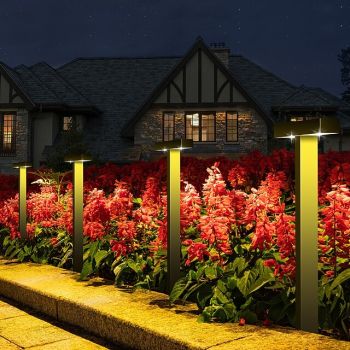 2/4 Pcs Solar Pathway Light Outdoor Garden Light Waterproof Automatic Lighting at Dark Home Garden Lawn Christmas Halloween Decoration Solar Ground Light