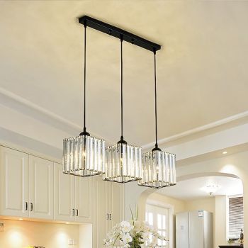 65 cm Three Head Chandelier LED Pendant Light Crystal Metal Modern Luxury Creative Hanging Lamp