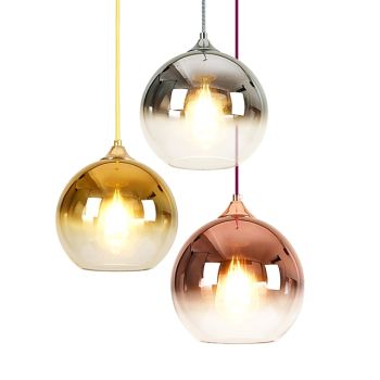 30 cm Single Design Pendant Light LED Glass Globe Electroplated Modern Gift for Family Friends 220-240V