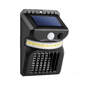 Anti Mosquito Solar Wall Lights Outdoor, Solar Security Lights Solar Motion Sensor IP65 Waterproof Lights