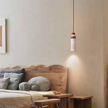 Wabi-Sabi Yellow Travertine Chandelier for Dining Room, Bar Counter & Living Space