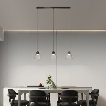 160/136 cm Geometric Shapes Pendant Light Aluminum Formal Style Modern Style Classic Artistic Modern 220-240V