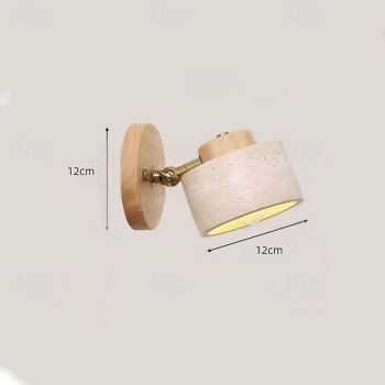 Natural Stone Wall Sconce Adjustable Stone Mounted Bathroom Light Hardwired Farmhouse Rustic Lamp Mid Century Modern Lighting for Bedroom Living Room Bedside 85-265V