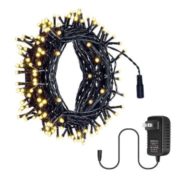 10m 100LED Waterproof String Lights, Warm White, Blue & White Christmas String Lights for Outdoor Garden Decor