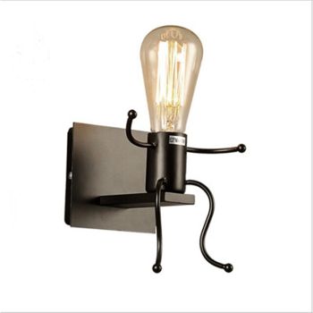 Retro Industrial Wind Tieyi Indoor Wall Light Wall Sconces Wall Lamp LED Designer Personality Creative Corridor Man Robot 110V-120V 220-240V