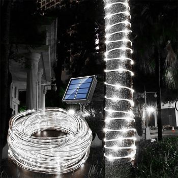 Solar Rope Lights Outdoor Waterproof LED Tube Lights for Christmas Tree, Outdoor Garden, Yard & Pathway Decor 1/2pcs
