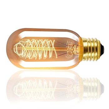 1pc 40W E26/E27 T45 Warm White 2200-2700k K Retro Dimmable Decorative Incandescent Vintage Edison Light Bulb 220-240V