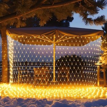 LED Net String Light IP65 6Mx4M 3Mx2M Led Flexible Christmas Net Fairy String Light 880Led 200Led Mesh String Light for Garden Yard Colorful Decoration EU US UK Plug AC110V 220V 230V