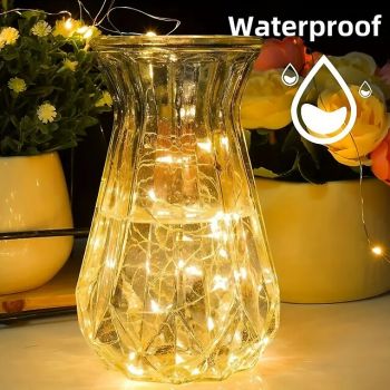 Twinkle Star 100LEDs Copper Wire Light Strings Garden Fairy Light Strings With 8 Lighting Modes USB Powered with Remote Control for Wedding Party Home Christmas Decorations