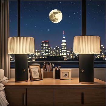 Usb Rechargeable Desk Lamp Bedside Lamp Room Night Lamp Study Lamp Mushroom Lamp Camping Restaurant Lamp  1PC