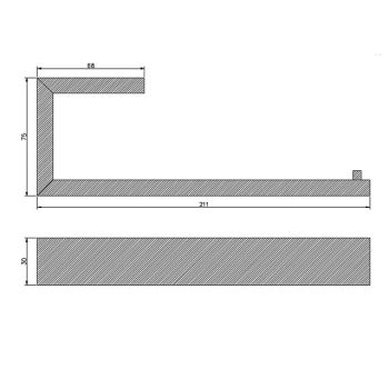 Towel Bar New Design / Creative Contemporary / Modern Stainless Steel 1pc - Bathroom towel ring Wall Mounted