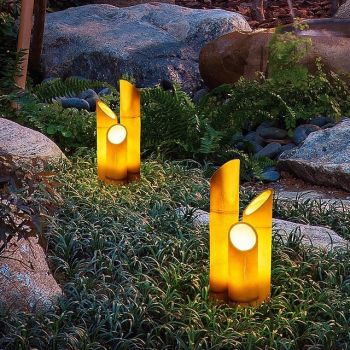 Outdoor Garden Lamp IP65 bamboo Shape for Garden yard villa Decoration IP65 Waterproof Resin bamboo Yard Garden Decor Sculptures