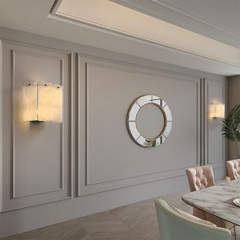 Indoor Wall Light Living Room Bedroom Metal Wall Lights Marble Wall Light Fixtures for Bedroom Bathroom