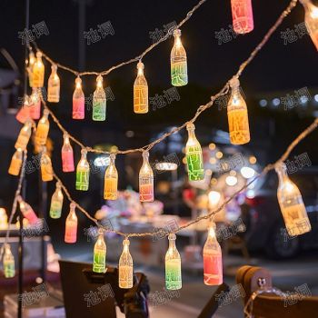 Wine Bottle String Lights Oktoberfest Battery Operated10/20/40LED String Lights Summer Life String Lights Decor For Home Bedroom Yard Patio Wedding Birthday Party Summer Decor