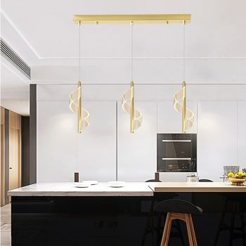 LED Pendant Light Maple Leaf, Modern Minimalist Pendant Ceiling Lamp, Creative Living Room TV Background Wall Long Line Pendant Hanging Lamp, Home Decoration Hanging Light