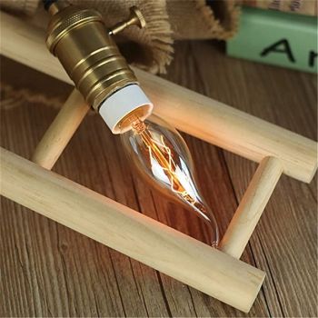 Retro Candle Lamp C35L 40W E14 Dimmable Vintage Edison Bulb, Decorative Incandescent Light for Home & Bar 1/10pcs