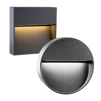 5W Outdoor Wall Light LED Waterproof IP65 Wall Lamp AC/D12V Safety Voltage Deck Lamp Bar Lamp Ladder Lamp Landscape Lamp Die Cast Aluminum 3000K Warm White Optional AC85-265V  2PCS 6PCS