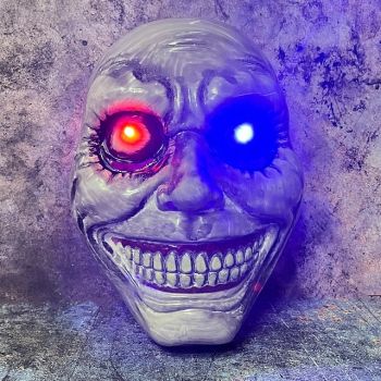 1 Pc 25 * 18CM Halloween Horror Full Face LED Luminous Mask Scary Party COS Exorcist Makeup Prop