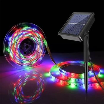 Outdoor Solar String Light Solar LED Strip Lights Outdoor Waterproof 5m 16.4ft 150 LED Solar String Lights 3m 90 LED for Garden Patio Pool Christmas Tree Bushes Wall Decoration LED Solar Garden Light