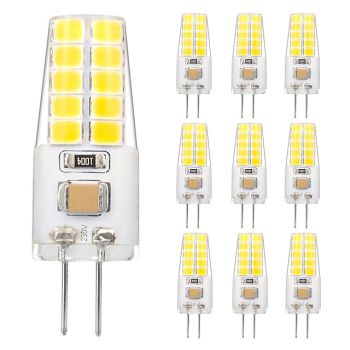 10pcs G4 LED Bulb 3W Can Replace JC Halogen 30W Bulb Warm White Natural Light White Light Dimming AC / DC12-24V  Flicker Free AC / DC12 and AC220V Applicable to Ice Hockey Lamp Lighting Under Cabine