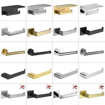 Wall Mounted Stainless Steel Bathroom Toilet Paper Holder,New Design Self-adhesive Creative Low-carbon Steel Metal Bathroom Decoration 1pc Bath Hardware