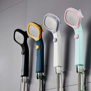 Shower Head 4 Mode Adjustable High Pressure Water Saving One-key Stop Water Handheld Pressurized Showerhead Bathroom Accessories(With 1.5m Water Pipe and Support) Unbeatable Price