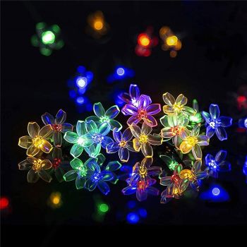 Elegant Wedding Party Reception LED Solar Outdoor String Lights - 7M-50LEDs to 12M-100LEDs, Waterproof 8 Modes for Garden, Christmas Tree, Patio, Home Decor