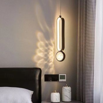 LED Pendant Light Modern Black Bedside Light Pendant Light Metal Painted Finishes Modern 220-240V 110-120V
