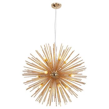 LED Pendant Light Crystal Chandelier 9-Light Firework Modern Sputnik Chandelier Pendant Light Fixture for living room Dining Room and Bedroom