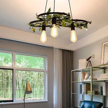 Chandelier 30/60cm Adjustable Chandelier Modern Ceil Green Plant Flower Diamond Chandelier Window Coffee Restaurant Vintage Chandelier Interior Decoration Simulation