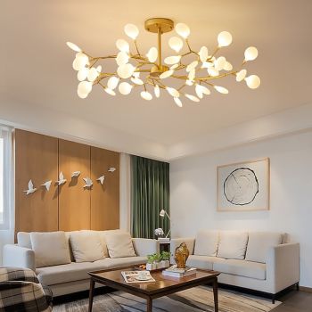 Scandinavian living room chandelier modern simple dining room lamp internet red bedroom lamp personality creative home firefly chandelier